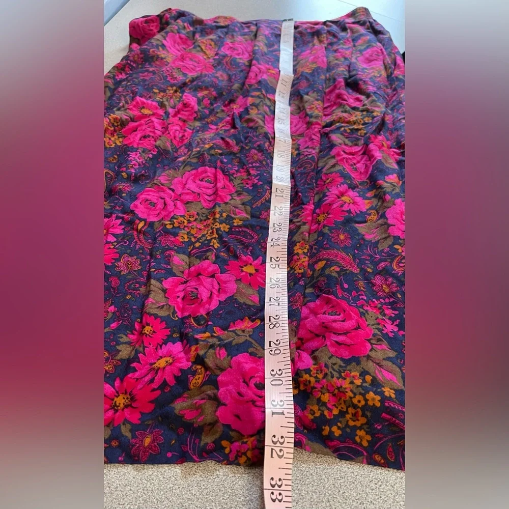 Langz Original Multi Coloured A-Line Floral Skirt - Picture 6 of 6